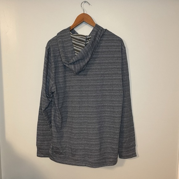 Linksoul Shirt Mens Large Grey Reverse Ink Dye Pullover Hoodie - Picture 4 of 6